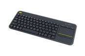 Tastatur - Logitech K400 Plus Ergonomic Wireless Touch - Tastatur - Fransk - Sort - 920-007129