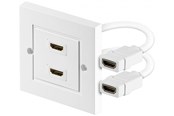 Kabler - diverse - Pro HDMI wall socket - 2 ports - 4040849517235