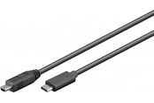 USB kabel - Pro USB-C <-> USB Mini-B (5-pin) - 0.5m - 4040849679896
