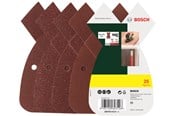 Slibemaskine - Bosch Slibebladssæt med 25 stk. til multislibere, korn 80, 120, 180 - 2607017113