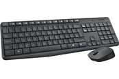Tastatur - Logitech MK235 Wireless Combo - US - Tastatur & Mus sæt - Amerikansk engelsk - Grå - 920-007931