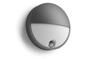 Lamper - Philips Mygarden capricorn væglampe antracitgrå 1x6w 230v ip44 bevægelsessensor - 915005193001