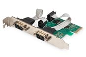 Netværksadapter (netkort, printserver mv.) - DIGITUS DS-30000-1 2-Port Serial Interface Card PCIe - DS-30000-1