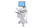 Skærmholder - Ergotron StyleView Cart with LCD Arm LiFe Powered 3 Drawers - SV44-1232-2