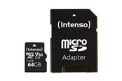 Hukommelseskort - Intenso microSD UHS-I Professionel - 100MB/s - 64GB - 3433490