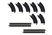 Racerbane - Carrera Digital 143 Single-Lane Bends / Straight section Extension Set - 20061657