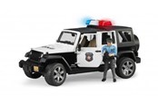 Legetøjsbil - Bruder Jeep Wrangler Rubicon Police vehicle with police officer and accessories - 2526
