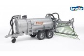 Legetøjsbil - Bruder Fliegl barrel trailer with spread tubes - 2020