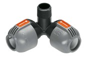 Havevanding - Gardena Hjørnestykke 25 mm x 3/4" hangevind - 2783