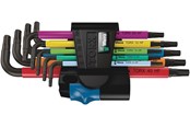 Håndværktøj  - Wera 967 SL TORX® HF Vinkelnøgle Multicolour med holdefunktion, 9 dele - 05024179001