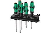 Værktøj - Wera 334/6 Rack skruetrækkersæt Kraftform Plus Lasertip + Rack, 6 dele - 05105650001