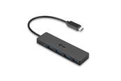 USB hub - I-Tec USB-C Slim Passive Hub - 4-Port - USB 3.0 - 20 cm cable USB hub - USB 3.0 - 4 ports - Sort - C31HUB404