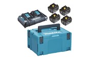 Akku & Lader - Makita 18v batterisæt li-ion 4x5,0ah og lynlader og kuffert - 197626-8