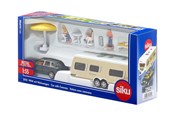 Legetøjsbil - SIKU Siku 1:55 bil med campingvogn - 319-2542