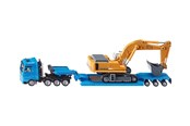 Legetøjsbil - SIKU Siku 1:87 Sværtransport med fladladstrailer - 1847