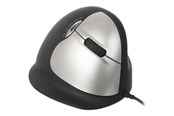 Mus - R-Go Tools R-Go HE Mouse Vertical Mouse Large Right - Ergonomisk mus - 5 knapper - Sølv - RGOHELA