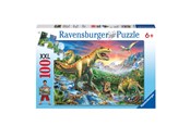 Puslespil - Ravensburger At the dinosaurs 100pcs. XXL - 106653