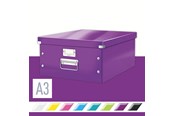 Arkivering & Opbevaring - Leitz Opbevaringsboks Click & Store WOW Large Lilla - 60450062
