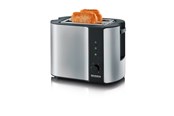 Brødrister - SEVERIN Brødrister AT 2589 - Brushed Stainless Steel/Black - AT 2589
