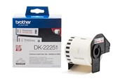 Papir, Fotopapir og Etiketter - Brother DK22251 Continuous Paper Roll 62mm x 15.24m - DK22251