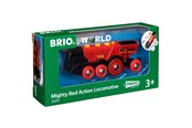 BRIO - Brio Stort, rødt lokomotiv, B/O - 33592