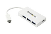USB hub - StarTech.com USB-C Hub 4-Port USB hub - USB 3.0 - 4 ports - Hvid - HB30C3A1CFBW