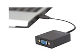Skærmkabel - DIGITUS USB 3.0 to VGA Adapter ekstern videoadapter - sort - DA-70840