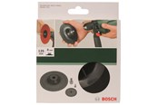 Vinkelsliber - Bosch Slibetallerken til boremaskiner, 125 mm, spændesystem - 2609256281