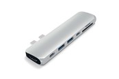 Dockingstation - Satechi USB-C PRO Hub with 4K HDMI 85W - Silver - ST-CMBPS