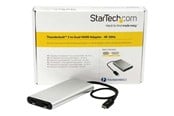 Skærmkabel - StarTech.com Thunderbolt 3 Dual HDMI Adapter - 4K 60Hz - Silver - TB32HD24K60