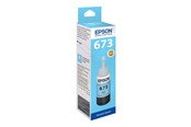 Blæk, Toner & Forbrugsstoffer - Epson T6735 - lys cyan - blækrefill - C13T67354A