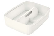 Arkivering & Opbevaring - Leitz Organiseringsbakke med håndtag MyBox® WOW Large, hvid - 53220001