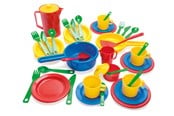 Legekøkken og udstyr - Dantoy KITCHEN PLAY SET IN BOX 42 PCS. - 4223