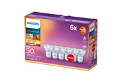 Lyskilder - Philips LED pære Spot 3,8W/922-927 (50W) 36° WarmGlow Dæmpbar 6-pak GU10 - 929002065733