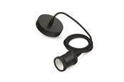 Lamper - Philips Retroledning og fatning, sort - 929001977901