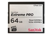 Hukommelseskort - SANDISK Extreme Pro CFast 2.0 - 525MB/s - 64GB - SDCFSP-064G-G46D