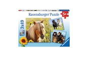 Puslespil - Ravensburger Loving Horses 3x49p Floor - 80113