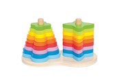 Trælegetøj - Hape Pile Tower Rainbow - 5620