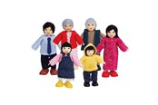 Trælegetøj - Hape Doll House Asian Family - E3502