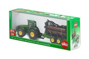 Legetøjsbil - SIKU Siku 1:50 traktor med skovbrugsvogn - S-1954