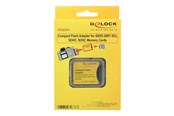 Hukommelseskort - adapter og kortlæser - DeLOCK Adapter Delock Compact Flash - SDHC - 4043619626373