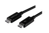 FireWire / ThunderBolt kabel - StarTech.com Thunderbolt 3 (40Gbps) USB C Cable - Black - 50cm - TBLT34MM50CM