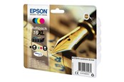 Blæk, Toner & Forbrugsstoffer - Epson 16XL Multipack - 4 pakker - XL - sort gul cyan magenta - original - blækpatron - C13T16364022