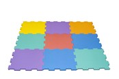 Babylegetøj - Happy Baby Legemåtte med 9 Puslebrikker 30x30 cm - 502085