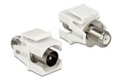 Antennekabel/stik - DeLOCK Keystone Module IEC Male -> F female - 86335