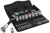 Værktøj - Wera 8100 SB 6 Zyklop Speed-skraldesæt, 3/8"-tilslutning, metrisk , 29 dele - 05004046001