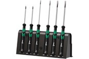Håndværktøj - Wera 2050/6 elektronik-skruetrækkersæt + rack, 6 dele - 5030181001