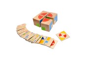 Trælegetøj - Goki Wooden Patterns Game Cube - 58649