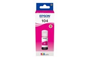Blæk, Toner & Forbrugsstoffer - Epson EcoTank 104 - Magenta Ink - C13T00P340