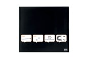 Konference & Præsentation - Nobo Whiteboard glastavle 300x300 mm, sort - 1903950